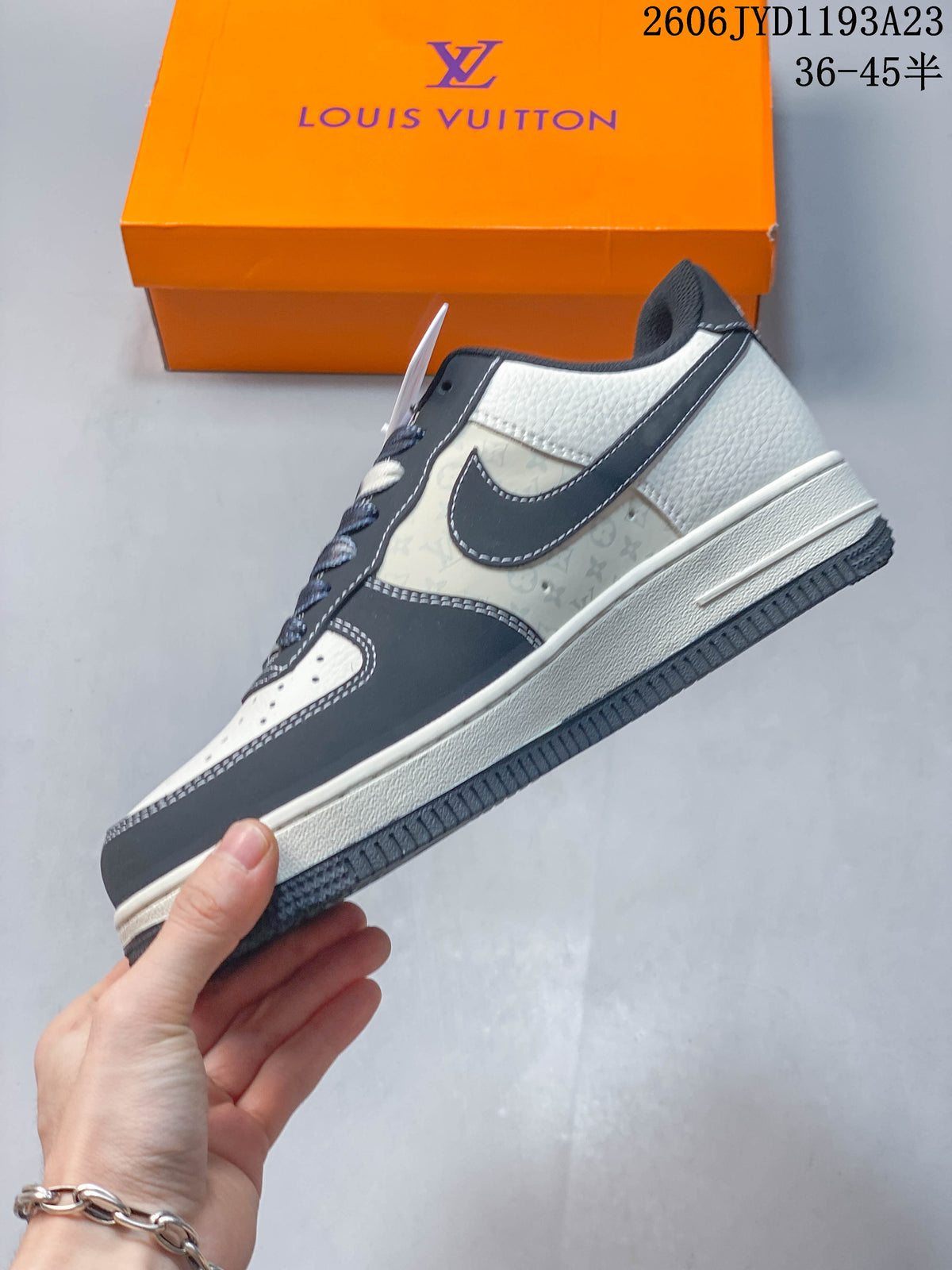Nike Air Force 1 Low Louis Vuitton-Style Custom Sneakers