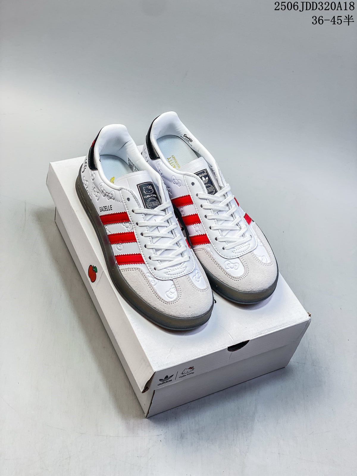 Adidas Gazelle Hello Kitty White Red Sneakers
