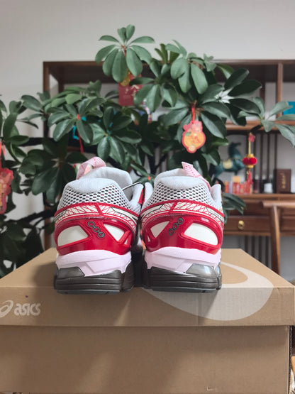 ASICS Gel-Kayano 22 White and Red Running Sneakers