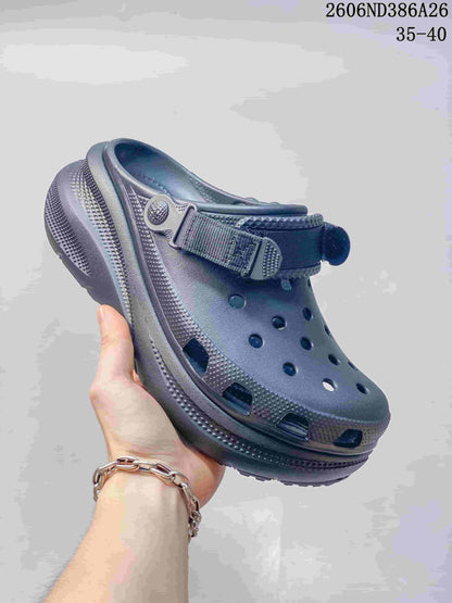 Crocs Puffed Clog Sandals with Adjustable Heel Strap