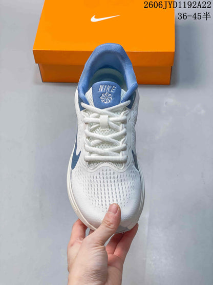 Nike ZoomX Running Shoes, White and Blue