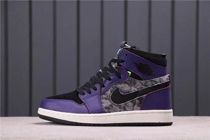 Opposite side profile showing the purple overlays, black toe area, and patterned side panel.