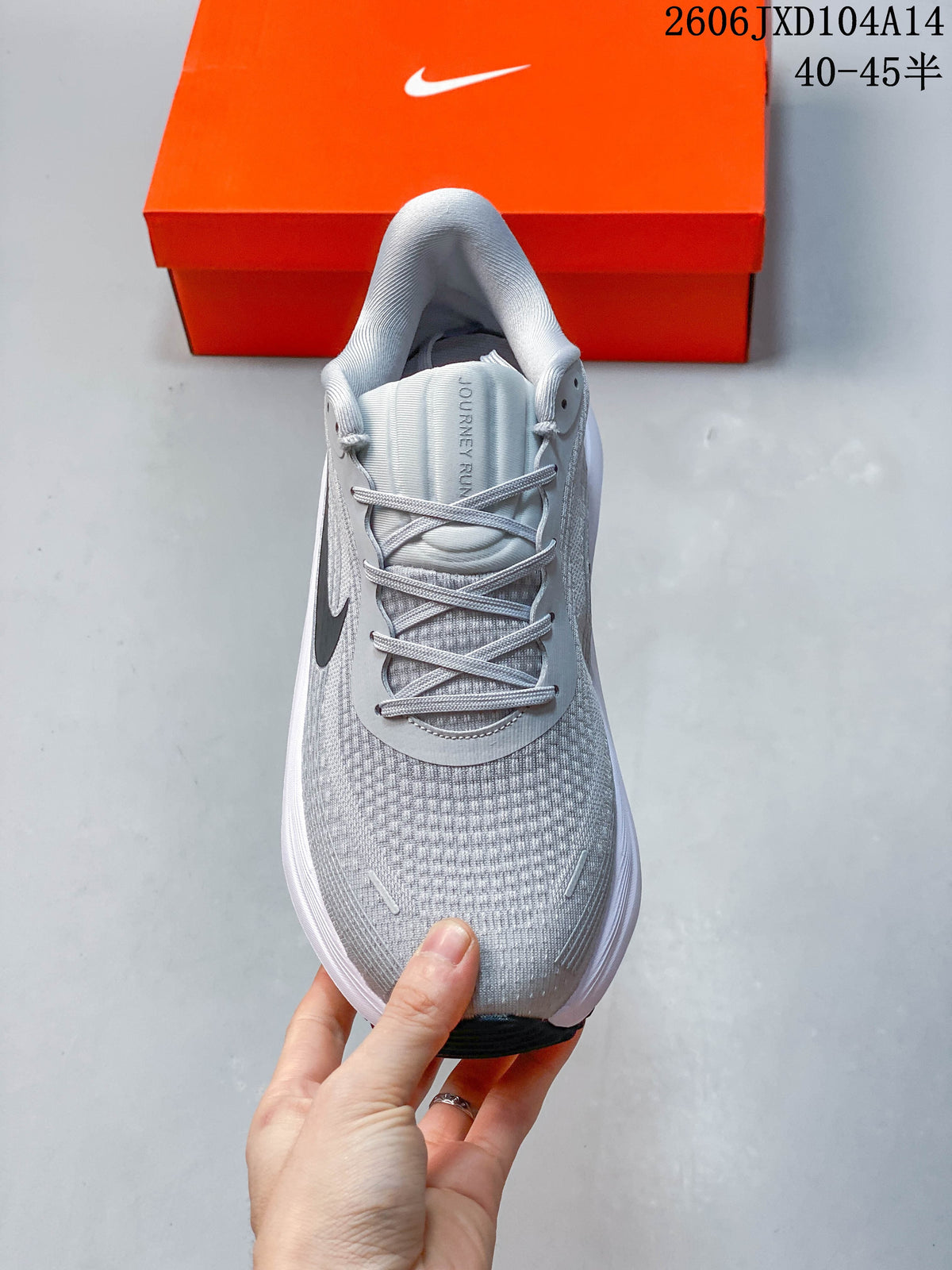 Nike Journey Run Running Shoes, Grey and White