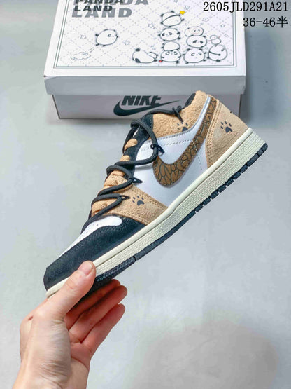 Nike Air Jordan 1 Low Panda Land Sneakers