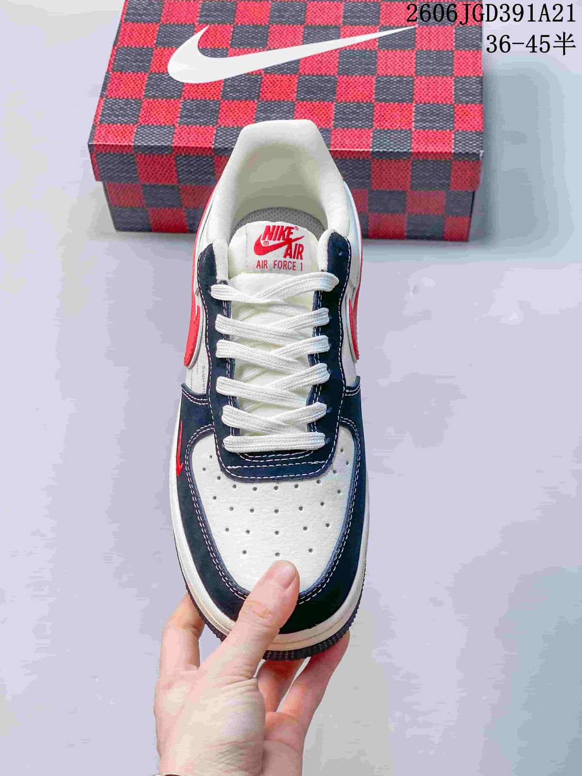 Nike Air Force 1 ’07 Low White Navy Red Sneakers