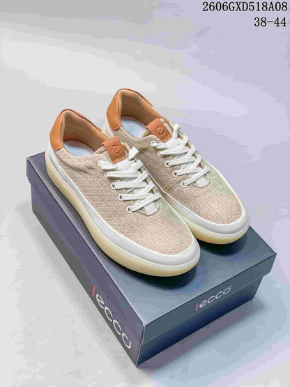 ECCO Beige Lace-Up Casual Sneakers 2606GXD518A08