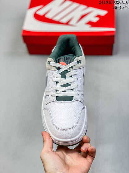 Nike Full Force Low Sneakers White and Green
