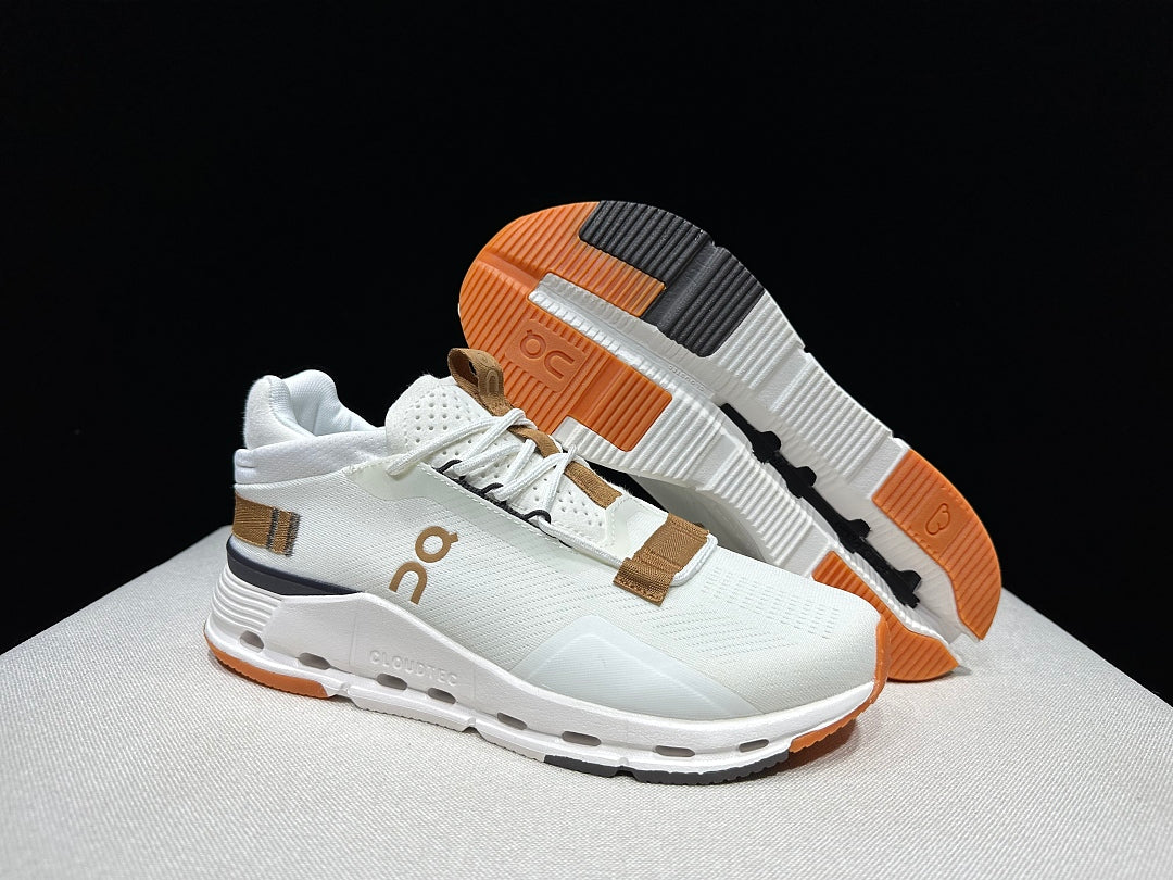 On Cloudnova 2 Sneakers, Ivory and Brown