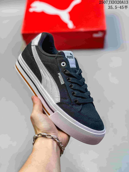 PUMA Palermo Leather Black Low-Top Sneakers