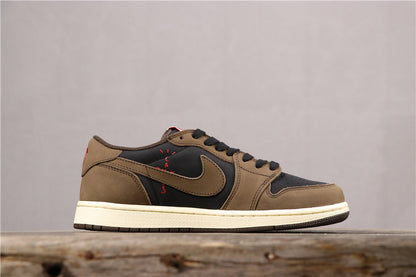 Jordan 1 Low OG TS SP Olive Black Sneakers CQ4277-001