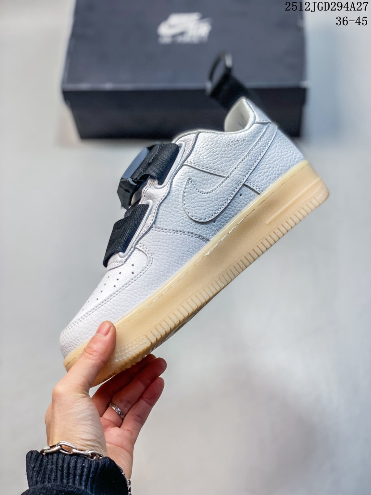 Nike Air Force 1 Utility BHM QS Low Sneakers, White/Black