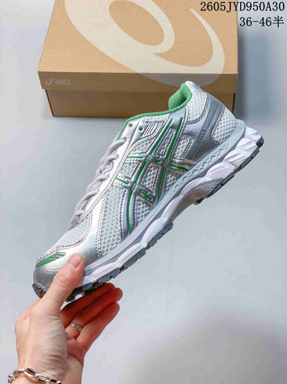 ASICS GEL-Kayano 12.1 Silver Green Running Sneakers