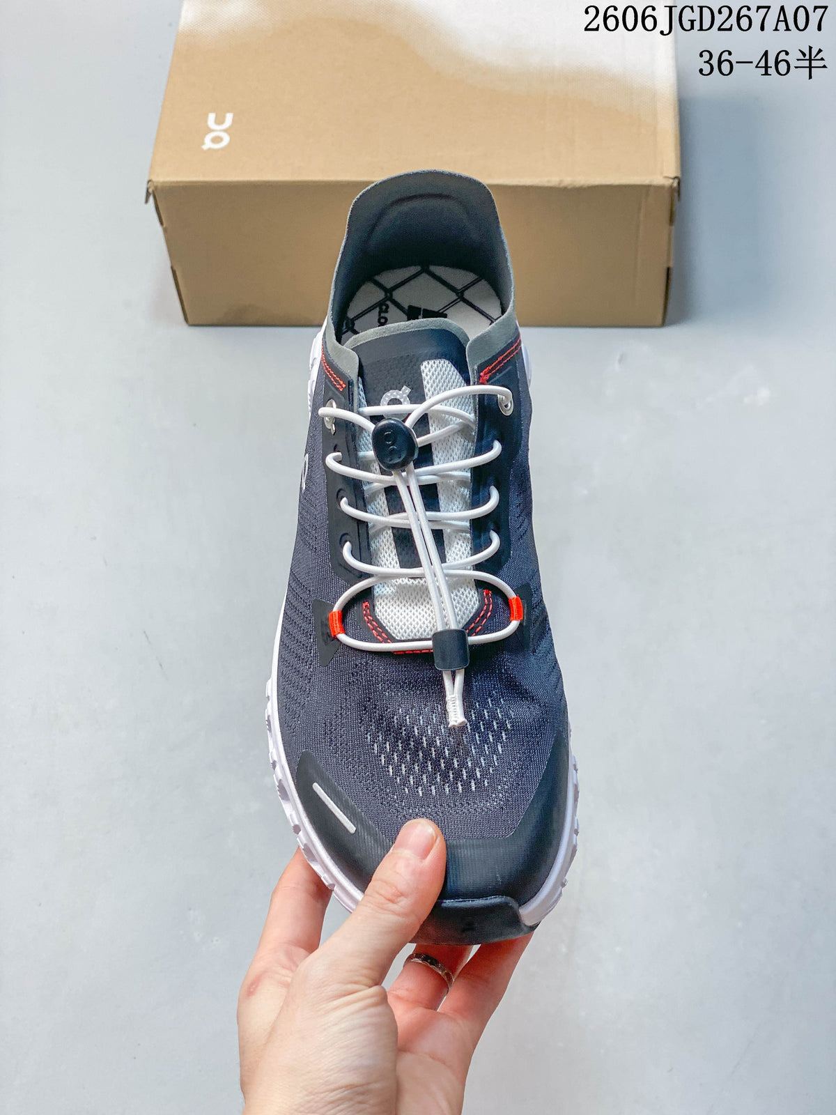 On Cloud 6 Coast Men's Sneakers, Gray and White