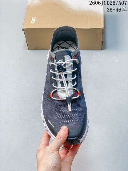 On Cloud 6 Coast Men's Sneakers, Gray and White