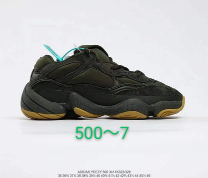 Adidas Yeezy 500 Sneakers Dark Grey Gum FY3028