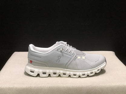 On Cloud 6 Gray and White Sneakers