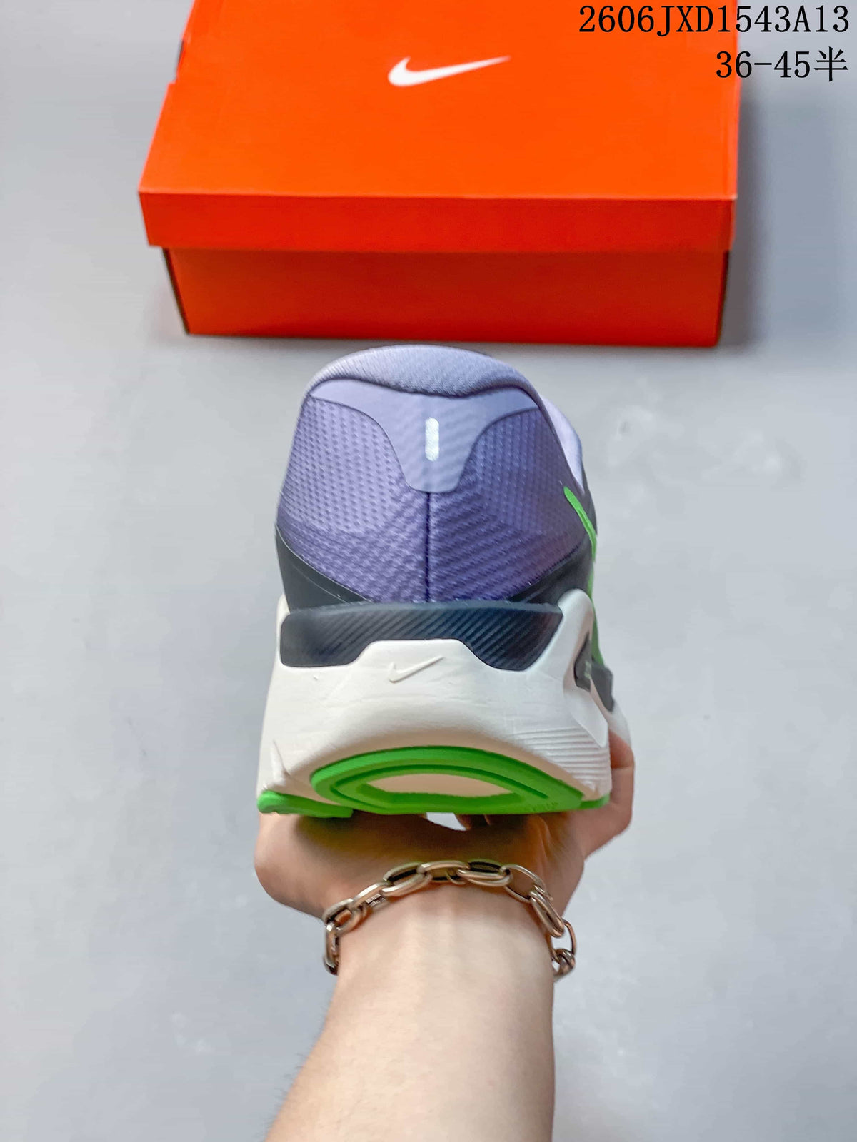 Nike Structure Plus Running Shoes, Green and Lavender