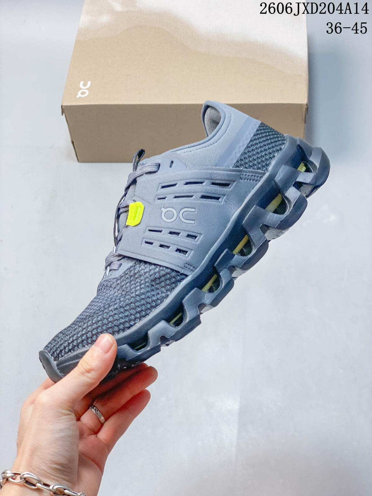 On Cloudswift Amp Men's Running Shoes, Gray and Neon Yellow