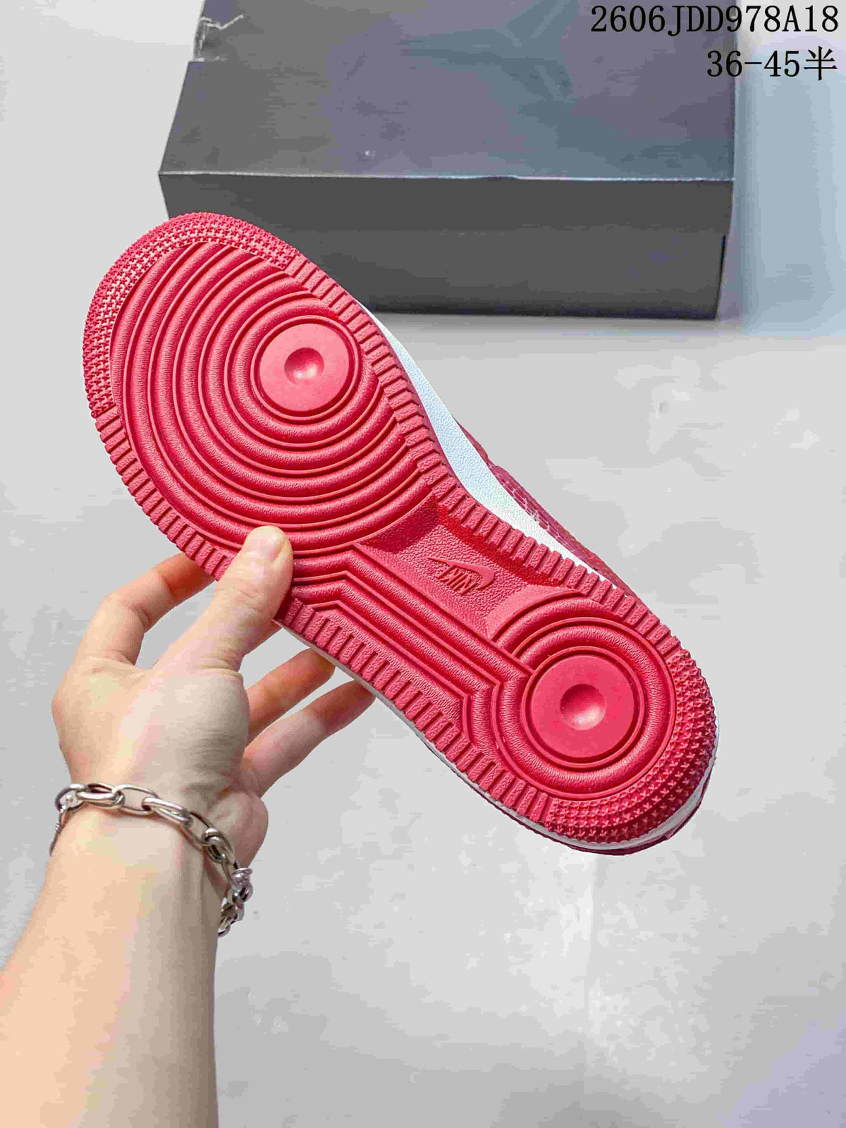 Nike Air Force 1 Low Red Patterned Sneakers