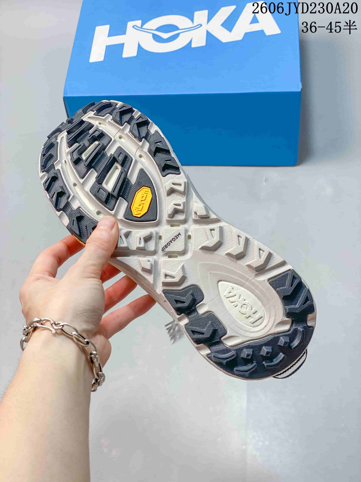 Hoka One One Trail Running Shoes Silver Mesh