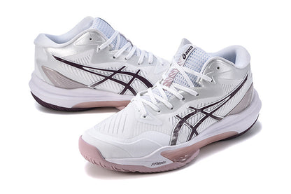ASICS Sky Elite FF MT 3 White Watershed Rose Volleyball Shoes