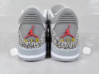 Jordan Air Jordan 3 Retro White Grey Orange Sneakers