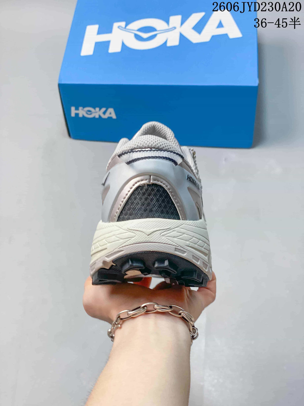 Hoka One One Trail Running Shoes Silver Mesh