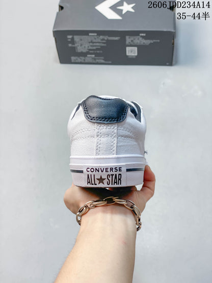 Converse Sport Casual Low-Top Sneakers, White and Navy