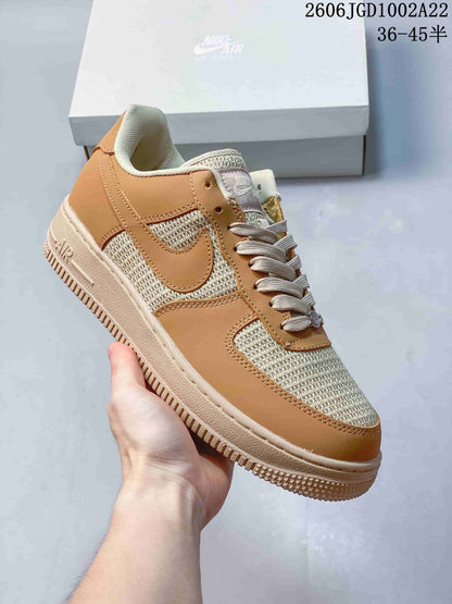 Nike Air Force 1 '07 Low Sneakers in Tan and Cream