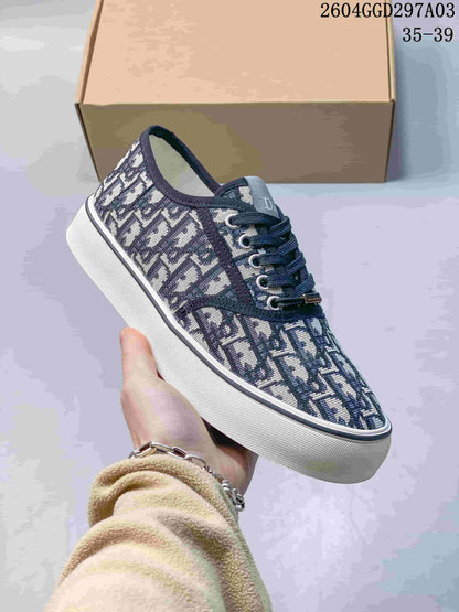 Dior Saltwind Low-Top Sneakers in Navy Monogram