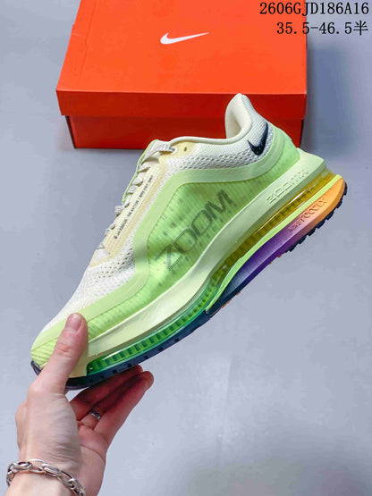 Nike Air Pegasus Premium Sneakers in Ivory and Volt