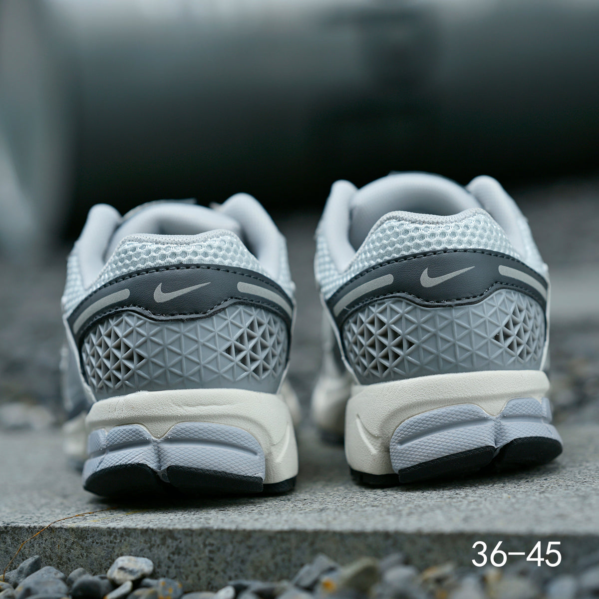 Nike Air Zoom Vomero 5 Sneakers in Light Gray and Navy
