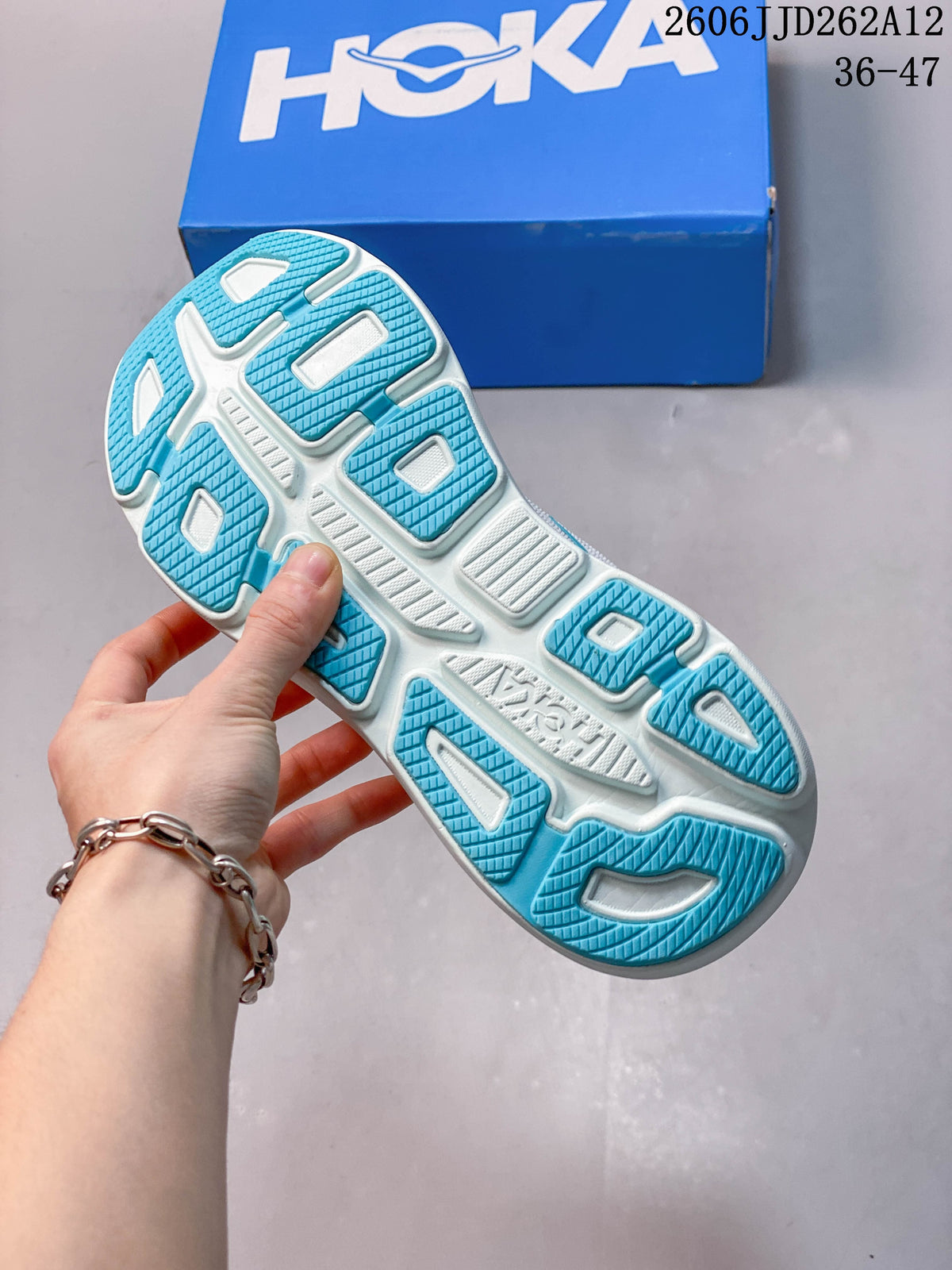 HOKA Bondi 9 White Running Shoes