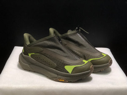 HOKA Project Transport Zip Sneakers in Olive Green