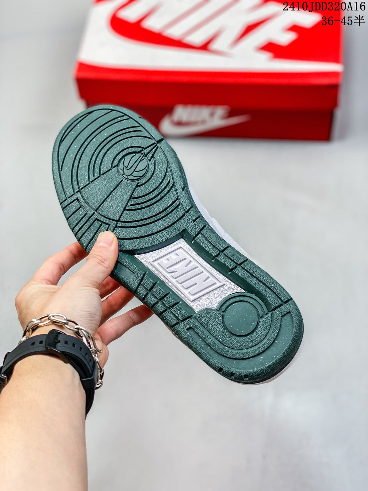 Nike Full Force Low Sneakers White and Green
