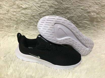 Nike Black and White Knit Low-Top Sneakers