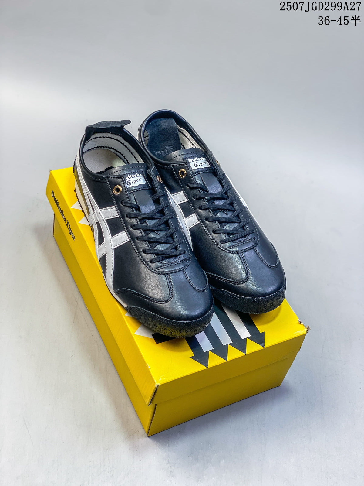 Onitsuka Tiger Mexico 66 SD Paraty Sneakers, Black and Silver