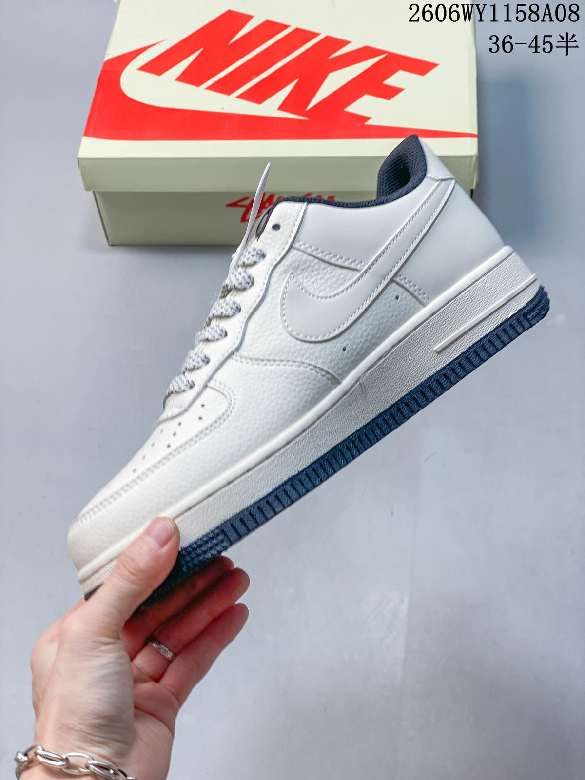 Nike Air Force 1 '07 Low Stüssy Nebula Gray Sneakers