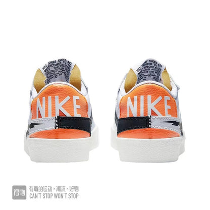 Nike Blazer Low 07 White Orange Black Sneakers