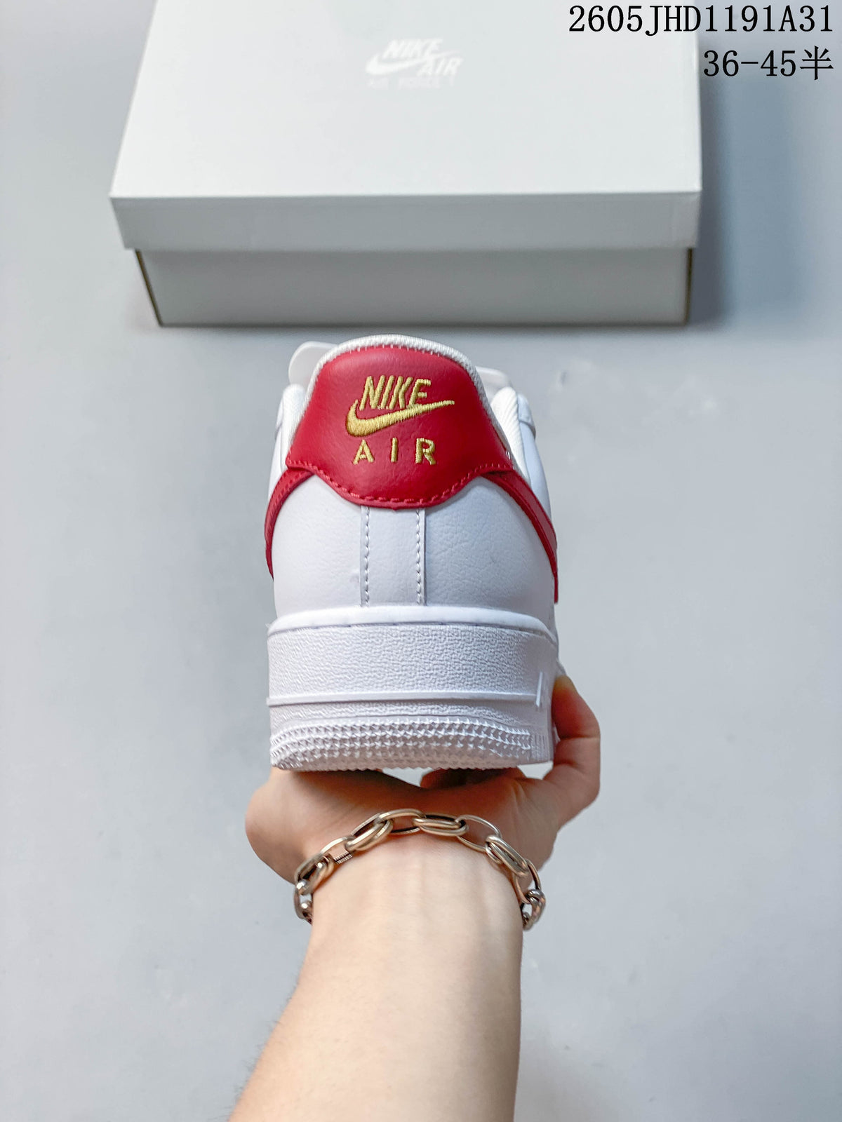 Nike Air Force 1 Low White Red Sneakers