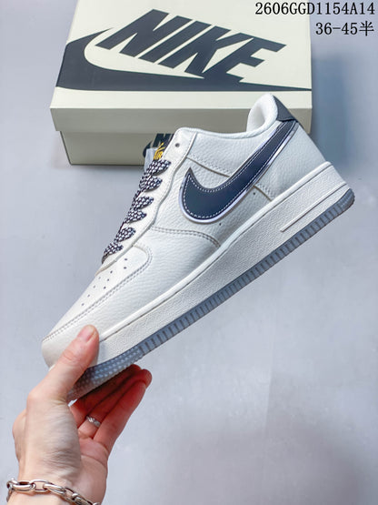 Nike Air Force 1 Low White and Navy Sneakers