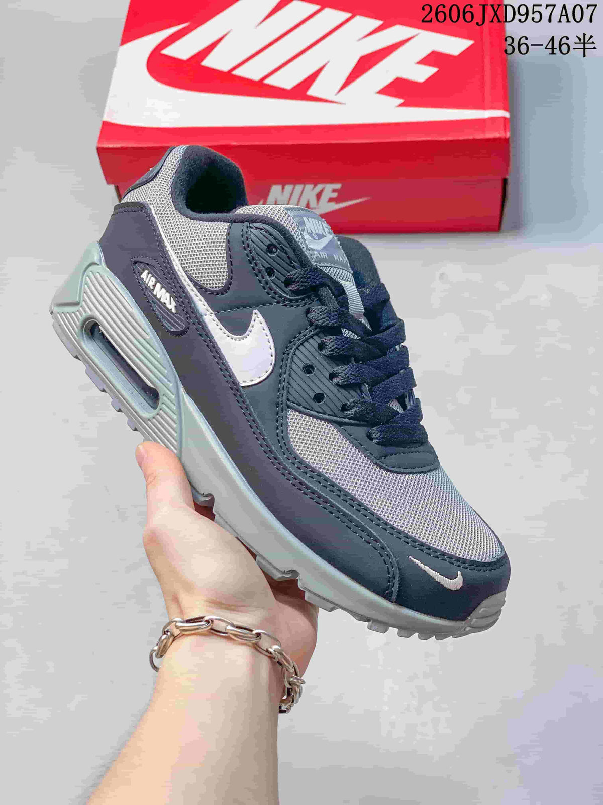 Nike Air Max 90 Sneakers in Navy and Gray