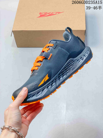 Altra Timp 5 GTX Trail Running Shoes, Gray and Orange