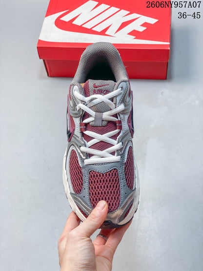 Nike V5 RNR Sneakers in Burgundy and Silver