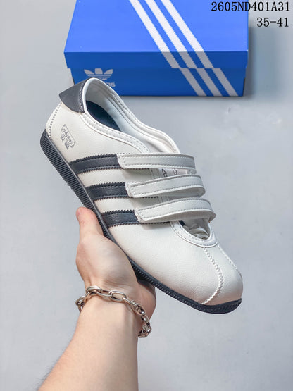 adidas Samba Vegan OG Low-Top Sneakers with Hook-and-Loop Straps