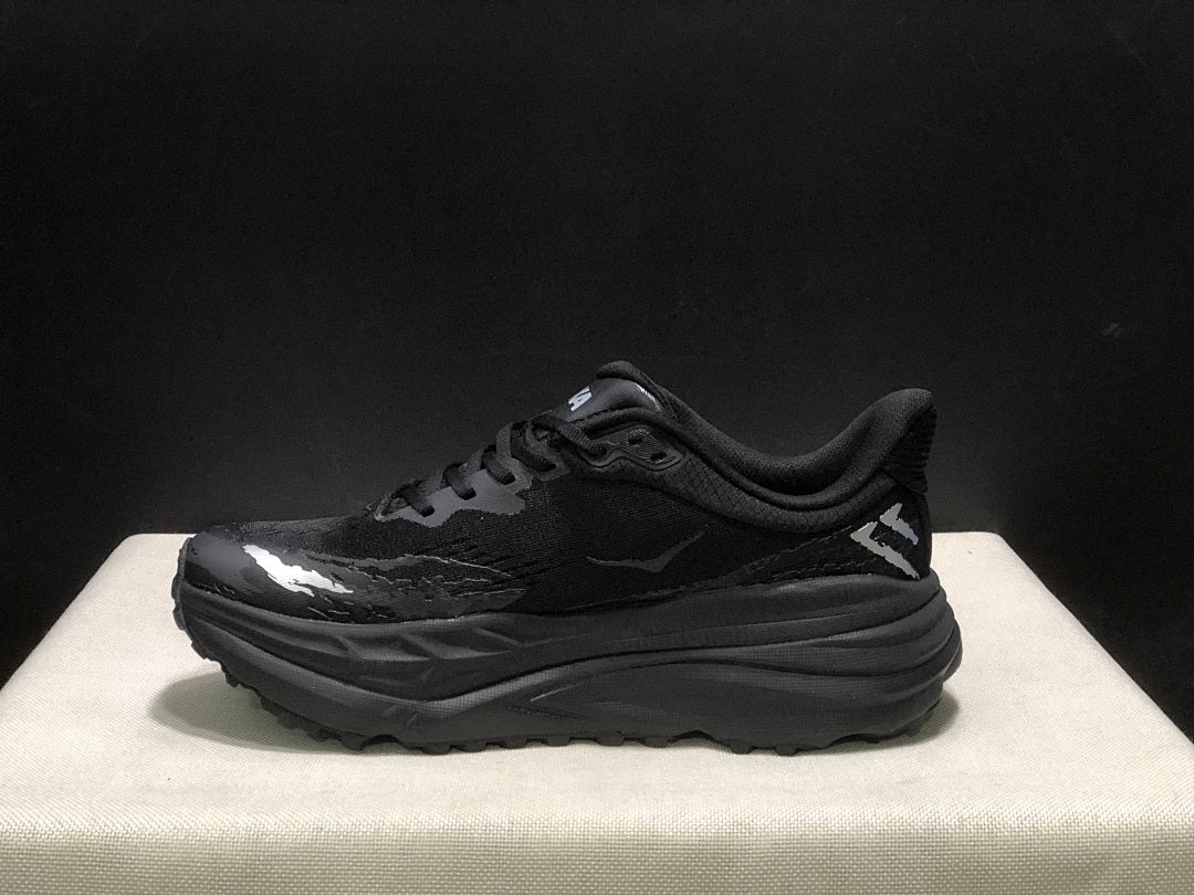 HOKA Stinson 7 Black Trail Sneakers