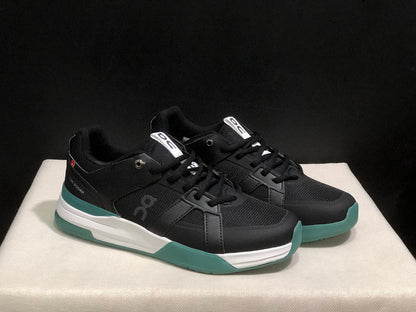 On The Roger Clubhouse Pro Black Green Sneakers