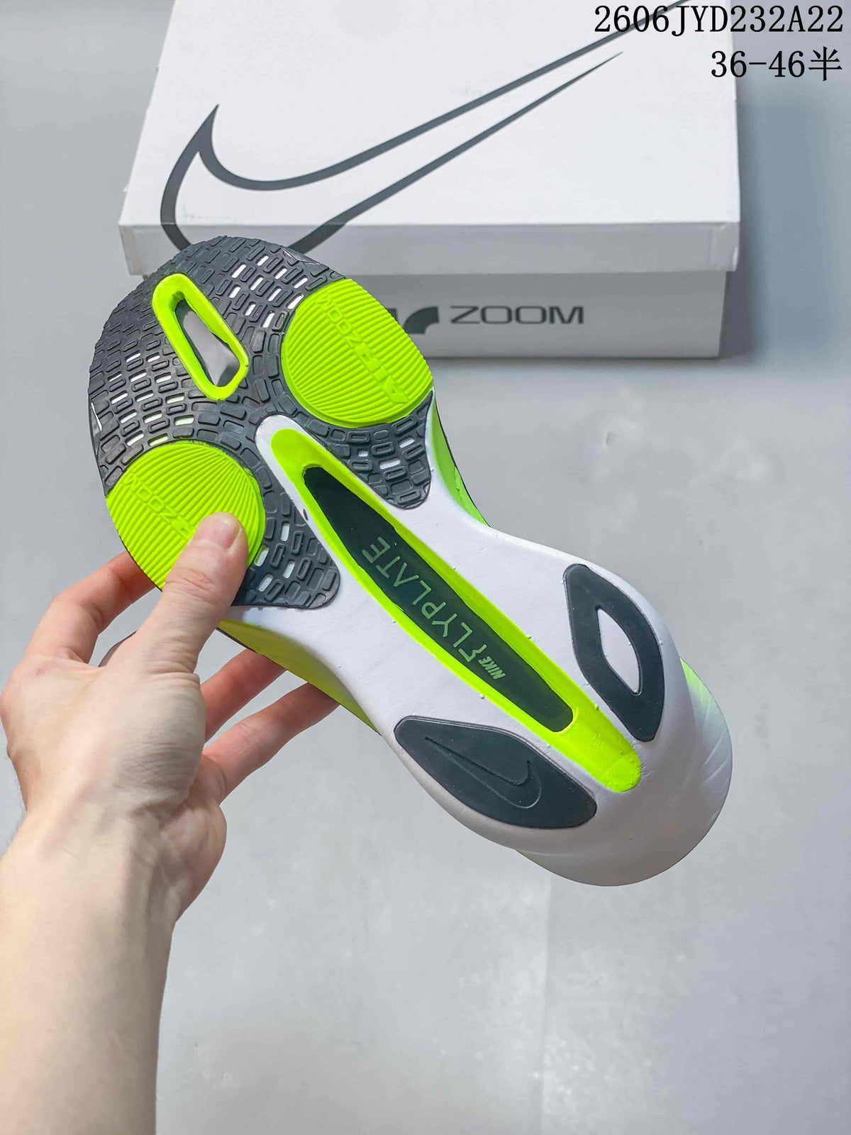 Nike Air Zoom Alphafly Next% 3 Running Shoes, White/Volt