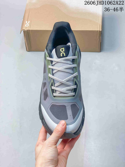 On Cloudtilt Remix Sneakers in Gray and Lime