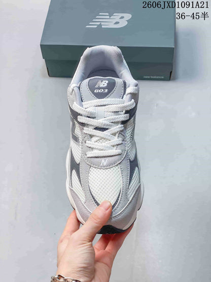New Balance W603 Gray and White Running Sneakers